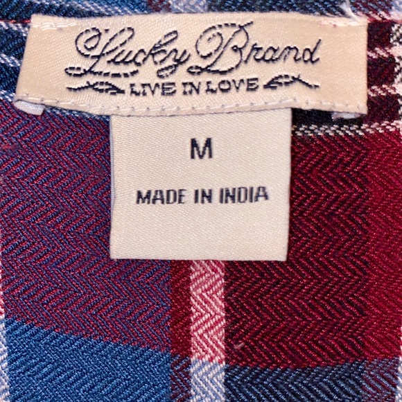 Lucky Brand Lightweight Soft Flannel Dress - Picture 9 of 9